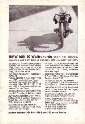 BMW Programm 1931