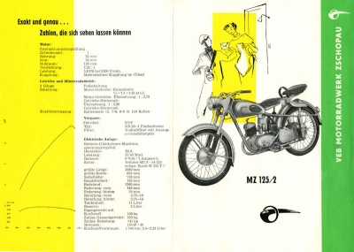 MZ 125/2 Prospekt 1958