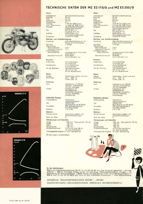 MZ ES 175G 250G Prospekt 1959