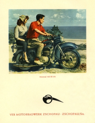 MZ ES 250 Kalenderblatt ca. 1957