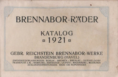 Brennabor Fahrrad Programm 1921 Teil 1