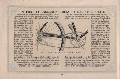 Brennabor Fahrrad Programm 1921 Teil 1