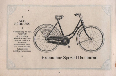 Brennabor Fahrrad Programm 1921 Teil 1