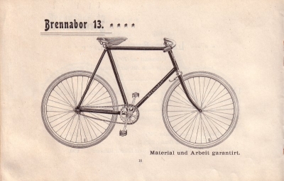 Brennabor Fahrrad Programm 1899 Teil 2
