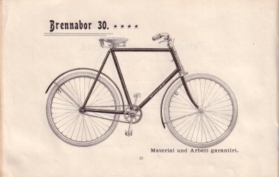 Brennabor Fahrrad Programm 1899 Teil 2