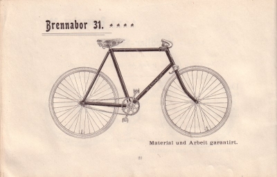 Brennabor Fahrrad Programm 1899 Teil 2