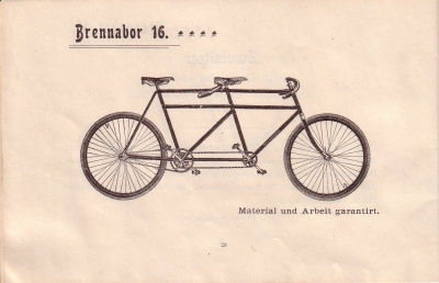 Brennabor Fahrrad Programm 1899 Teil 2