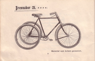 Brennabor Fahrrad Programm 1899 Teil 2