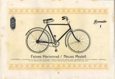 Brennabor Fahrrad Prospekt 1925 Teil 2