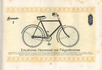 Brennabor Fahrrad Prospekt 1925 Teil 2