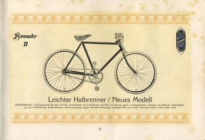 Brennabor Fahrrad Prospekt 1925 Teil 2