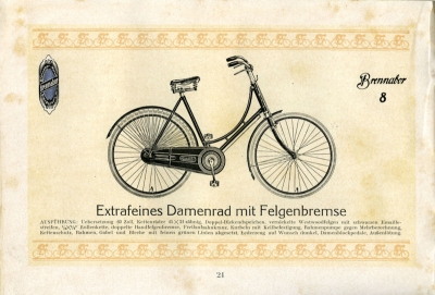 Brennabor Fahrrad Prospekt 1925 Teil 1