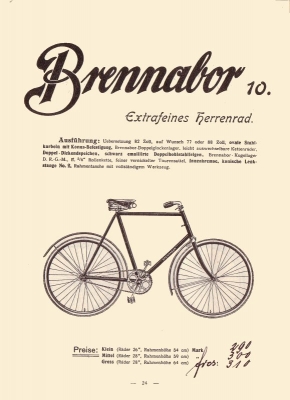 Brennabor Programm 1903 Teil 3