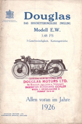 Douglas Model EW brochure 1926