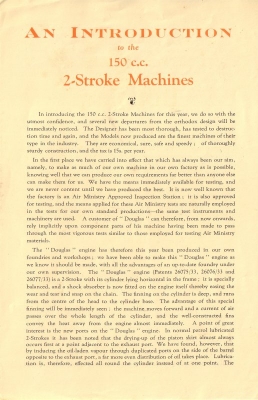 Douglas 150 ccm brochure 1934