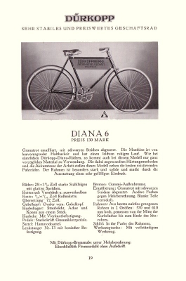 Dürkopp bicycle program ca. 1905 part 3