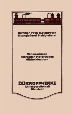 Dürkopp Fahrrad Programm ca. 1905 Teil 3