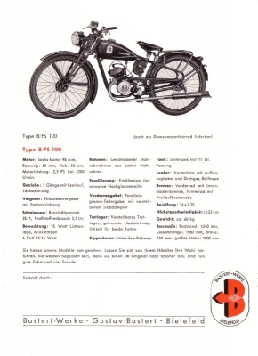 Bastert Programm ca. 1950