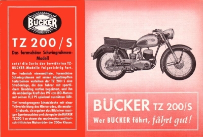 Bücker TZ 200/S brochure 1954