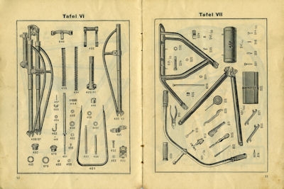 M.F.Z. Ersatzteilliste Ausgabe 1926