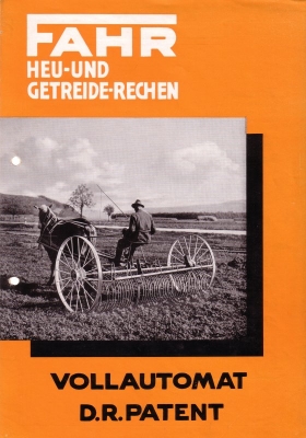 Fahr Heu- und Getreide-Rechen brochure 1937