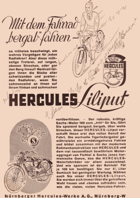 Hercules Liliput Prospekt 1934