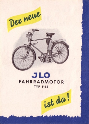 Ilo bicycle-motor F 48 brochure 1949