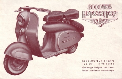 Motoconfort scooter brochure 1951