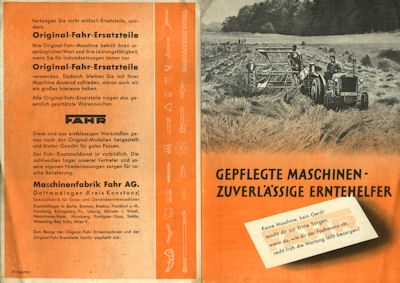 Fahr brochure 1939