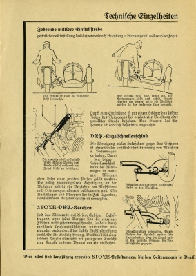 Stoye sidecar program 1935