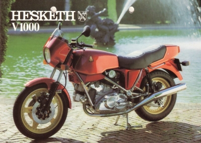 Hesketh V 1000 brochure 1980