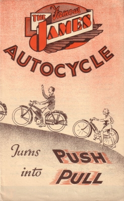 James Autocycle Prospekt 1930er Jahre