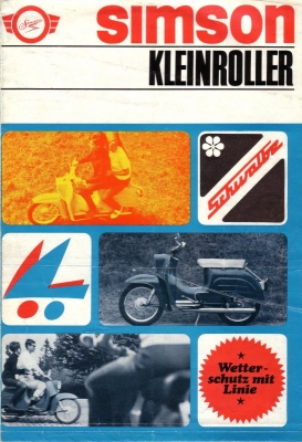 Simson Kleinroller Schwalbe Prospekt 1970