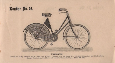 Kondor program bicycle 1898 part 2