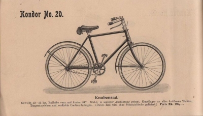 Kondor program bicycle 1898 part 2