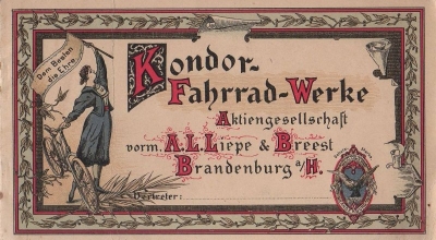 Kondor Programm Fahrrad 1898 Teil 1