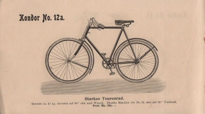 Kondor Programm Fahrrad 1898 Teil 1