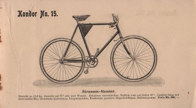 Kondor Programm Fahrrad 1898 Teil 1