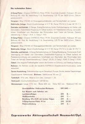 Express Radexi III brochure ca. 1958