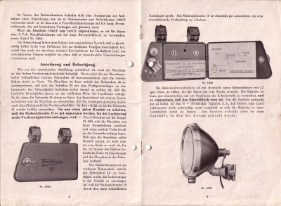 Frankonia lighting system for bicycles and motorcycles 1920s