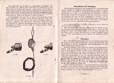 Frankonia Licht Beschreibung 1920er Jahre