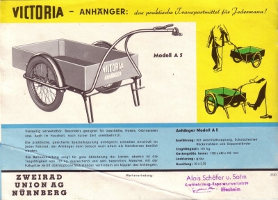 Victoria Fahrrad Programm ca. 1963