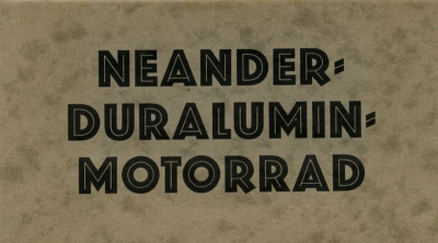 Neander Duralumin brochure 1920s