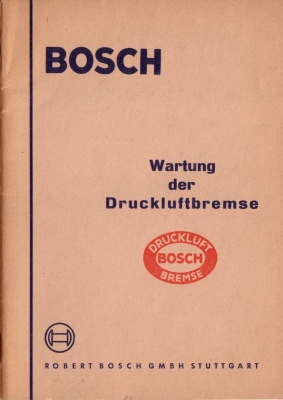 Bosch Wartung der Druckluftbremse 6.1954
