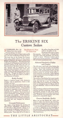 Erskine Six brochure 1920s