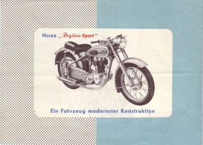 Horex Regina 350 ccm Prospekt 1952