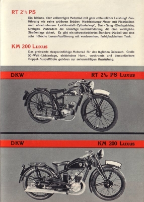 DKW Programm 1936