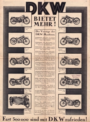 DKW Programm 1931