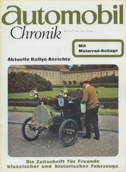 Automobil und Motorrad Chronik 1972 Heft 7