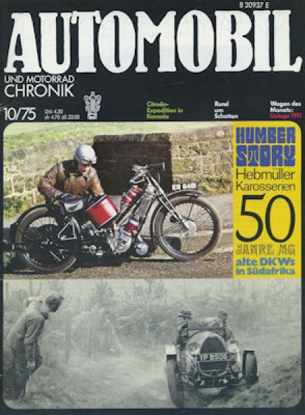 Automobil und Motorrad Chronik 1975 Heft 10